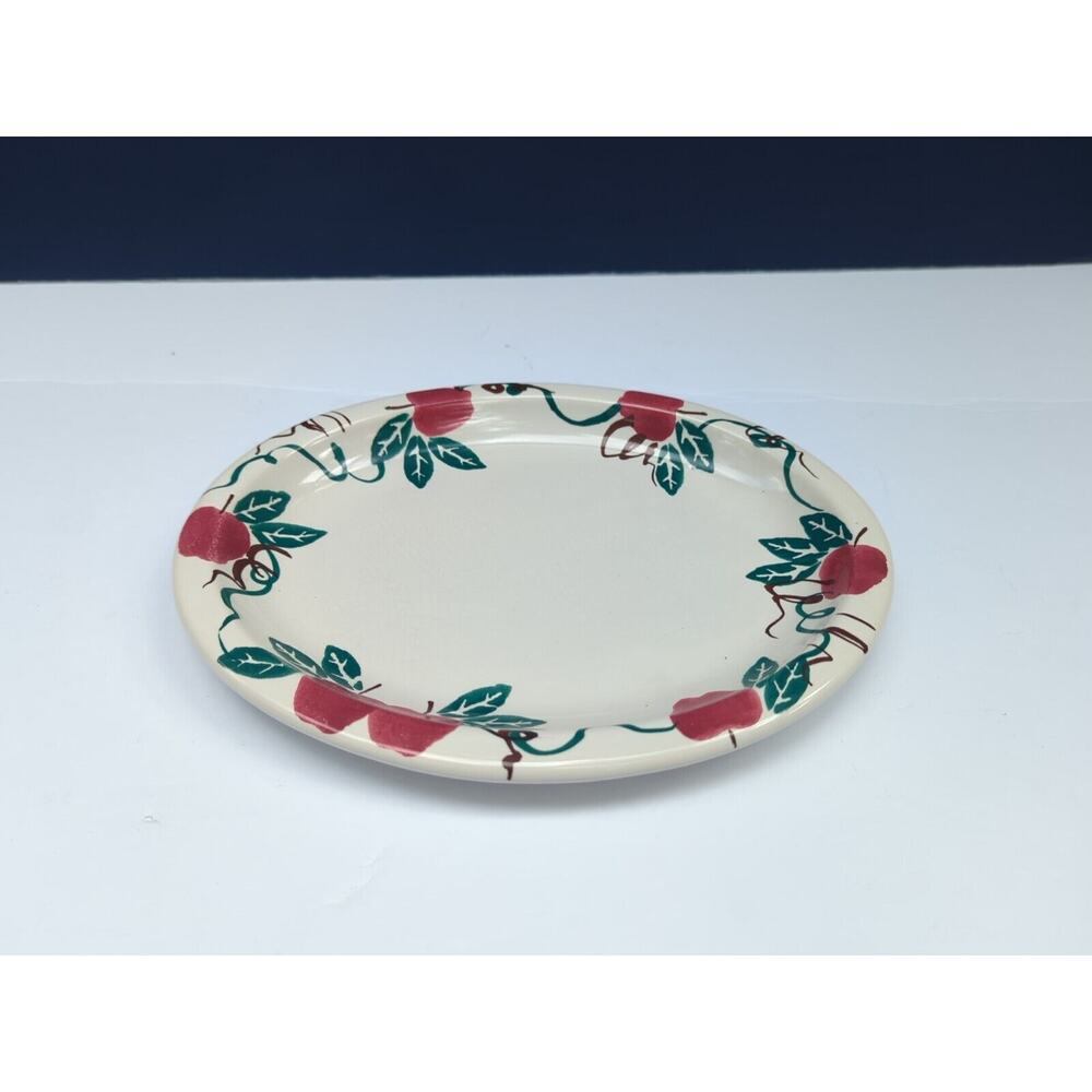 Chaparral Pottery Oval Apple Dish Sponge Wear Made In The USA